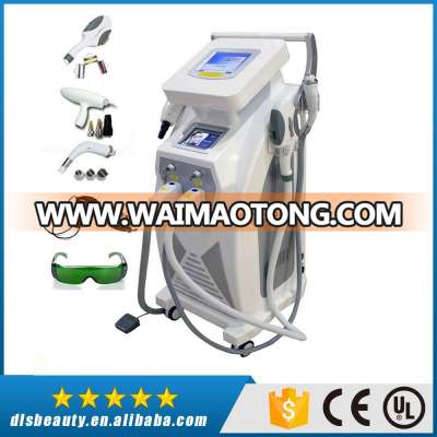 E-light ipl rf+nd yag laser /SHR remove hair permanently multifunctional beauty machine