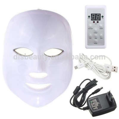 PDT beauty machine 7 colors lights photon therapy LED facial skin rejuvenation mask for home use